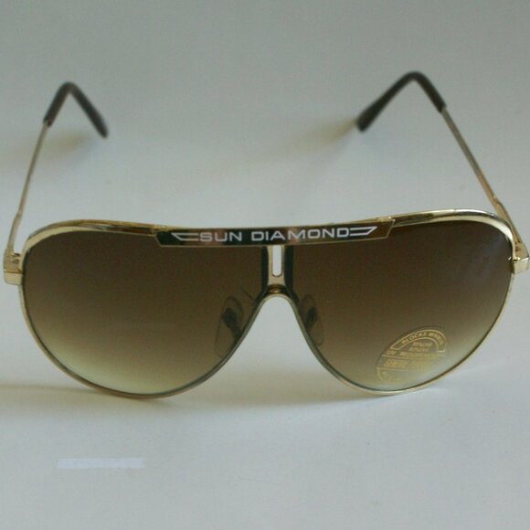 NWOT TruVintage Classic Sports Aviator w/SUN DIAMOND top bar gradient sunglasses - Picture 1 of 11